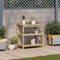vidaXL - Oppottafel - met - schappen - 82,5x45x86,5 - cm - geïmpregneerd - hout