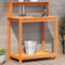 vidaXL - Oppottafel - met - schappen - 82,5x50x109,5 - cm - grenenhout - bruin