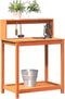 vidaXL - Oppottafel - met - schappen - 82,5x50x109,5 - cm - grenenhout - bruin