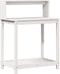 vidaXL - Oppottafel - met - schappen - 82,5x50x109,5 - cm - massief - grenenhout - wit