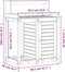 vidaXL - Oppottafel - met - schappen - 82,5x50x109,5 - cm - massief - grenenhout