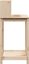 vidaXL - Oppottafel - met - schappen - 82,5x50x109,5 - cm - massief - grenenhout
