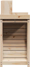 vidaXL - Oppottafel - met - schappen - 82,5x50x109,5 - cm - massief - grenenhout