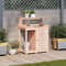 vidaXL - Oppottafel - met - schappen - 82,5x50x109,5 - cm - massief - douglashout