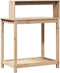 vidaXL - Oppottafel - met - schappen - 82,5x50x109,5 - cm - massief - grenenhout
