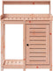 vidaXL - Oppottafel - met - schappen - 82,5x50x109,5 - cm - massief - douglashout