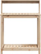 vidaXL - Oppottafel - met - schappen - 82,5x50x109,5 - cm - massief - grenenhout