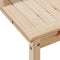 vidaXL - Oppottafel - met - schappen - 82,5x50x109,5 - cm - massief - grenenhout