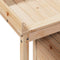 vidaXL - Oppottafel - met - schappen - 82,5x50x109,5 - cm - massief - grenenhout