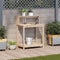 vidaXL - Oppottafel - met - schappen - 82,5x50x109,5 - cm - massief - grenenhout