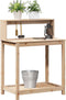 vidaXL - Oppottafel - met - schappen - 82,5x50x109,5 - cm - massief - grenenhout
