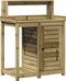 vidaXL - Oppottafel - met - schappen - 82,5x50x109,5 - cm - geïmpregneerd - hout