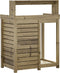 vidaXL - Oppottafel - met - schappen - 82,5x50x109,5 - cm - geïmpregneerd - hout