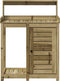 vidaXL - Oppottafel - met - schappen - 82,5x50x109,5 - cm - geïmpregneerd - hout