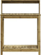 vidaXL - Oppottafel - met - schappen - 82,5x50x109,5 - cm - geïmpregneerd - hout