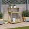 vidaXL - Oppottafel - met - schappen - 82,5x50x109,5 - cm - geïmpregneerd - hout