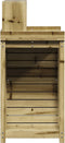 vidaXL - Oppottafel - met - schappen - 82,5x50x109,5 - cm - geïmpregneerd - hout