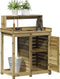 vidaXL - Oppottafel - met - schappen - 82,5x50x109,5 - cm - geïmpregneerd - hout