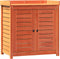 vidaXL - Oppottafel - met - schappen - 82,5x50x86,5 - cm - grenenhout - bruin