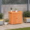 vidaXL - Oppottafel - met - schappen - 82,5x50x86,5 - cm - grenenhout - bruin