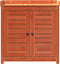 vidaXL - Oppottafel - met - schappen - 82,5x50x86,5 - cm - grenenhout - bruin