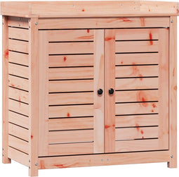 vidaXL - Oppottafel - met - schappen - 82,5x50x86,5 - cm - massief - douglashout