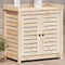 vidaXL - Oppottafel - met - schappen - 82,5x50x86,5 - cm - massief - grenenhout