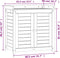 vidaXL - Oppottafel - met - schappen - 82,5x50x86,5 - cm - massief - douglashout