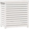 vidaXL - Oppottafel - met - schappen - 82,5x50x86,5 - cm - massief - grenenhout - wit