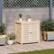vidaXL - Oppottafel - met - schappen - 82,5x50x86,5 - cm - massief - grenenhout
