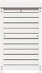 vidaXL - Oppottafel - met - schappen - 82,5x50x86,5 - cm - massief - grenenhout - wit