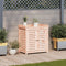 vidaXL - Oppottafel - met - schappen - 82,5x50x86,5 - cm - massief - douglashout