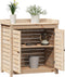 vidaXL - Oppottafel - met - schappen - 82,5x50x86,5 - cm - massief - grenenhout