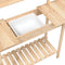 vidaXL - Oppottafel - met - spoelbak - 147,5x44x139,5 - cm - massief - vurenhout