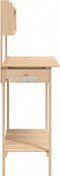 vidaXL - Oppottafel - met - spoelbak - 147,5x44x139,5 - cm - massief - vurenhout