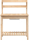 vidaXL - Oppottafel - met - spoelbak - 147,5x44x139,5 - cm - massief - vurenhout