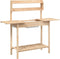 vidaXL - Oppottafel - met - spoelbak - 147,5x44x139,5 - cm - massief - vurenhout