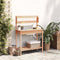 vidaXL - Oppottafel - met - spoelbak - 147,5x44x139,5 - cm - vurenhout - bruin