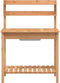 vidaXL - Oppottafel - met - spoelbak - 147,5x44x139,5 - cm - vurenhout - bruin