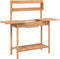 vidaXL - Oppottafel - met - spoelbak - 147,5x44x139,5 - cm - vurenhout - bruin