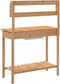 vidaXL - Oppottafel - met - spoelbak - 147,5x44x139,5 - cm - vurenhout - bruin