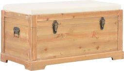 vidaXL - Opslagkist - met - kussen - 80x40x40 - cm - MDF