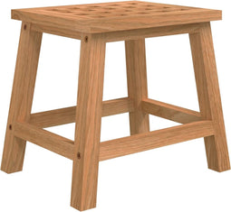 vidaXL - Opstapkrukje - 29x22,5x25,5 - cm - massief - walnotenhout