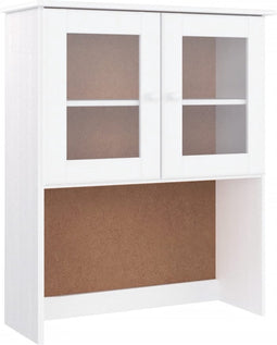 vidaXL - Opzetkast - ALTA - 77x30x92 - cm - massief - grenenhout - wit