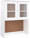 vidaXL - Opzetkast - ALTA - 77x30x92 - cm - massief - grenenhout - wit