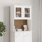 vidaXL - Opzetkast - ALTA - 77x30x92 - cm - massief - grenenhout - wit