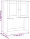 vidaXL - Opzetkast - ALTA - 77x30x92 - cm - massief - grenenhout - wit