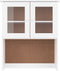 vidaXL - Opzetkast - ALTA - 77x30x92 - cm - massief - grenenhout - wit