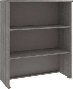 vidaXL - Opzetkast - HAMAR - 85x35x100 - cm - massief - grenenhout - lichtgrijs