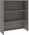 vidaXL - Opzetkast - HAMAR - 85x35x100 - cm - massief - grenenhout - lichtgrijs